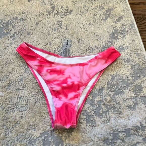 Shein pink tie dye high hip bikini bottom - Picture 1 of 2